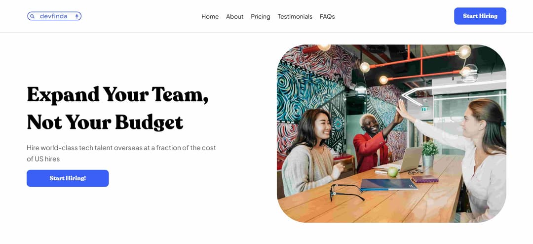 Devfinda – Talent & Startup Connection Platform
