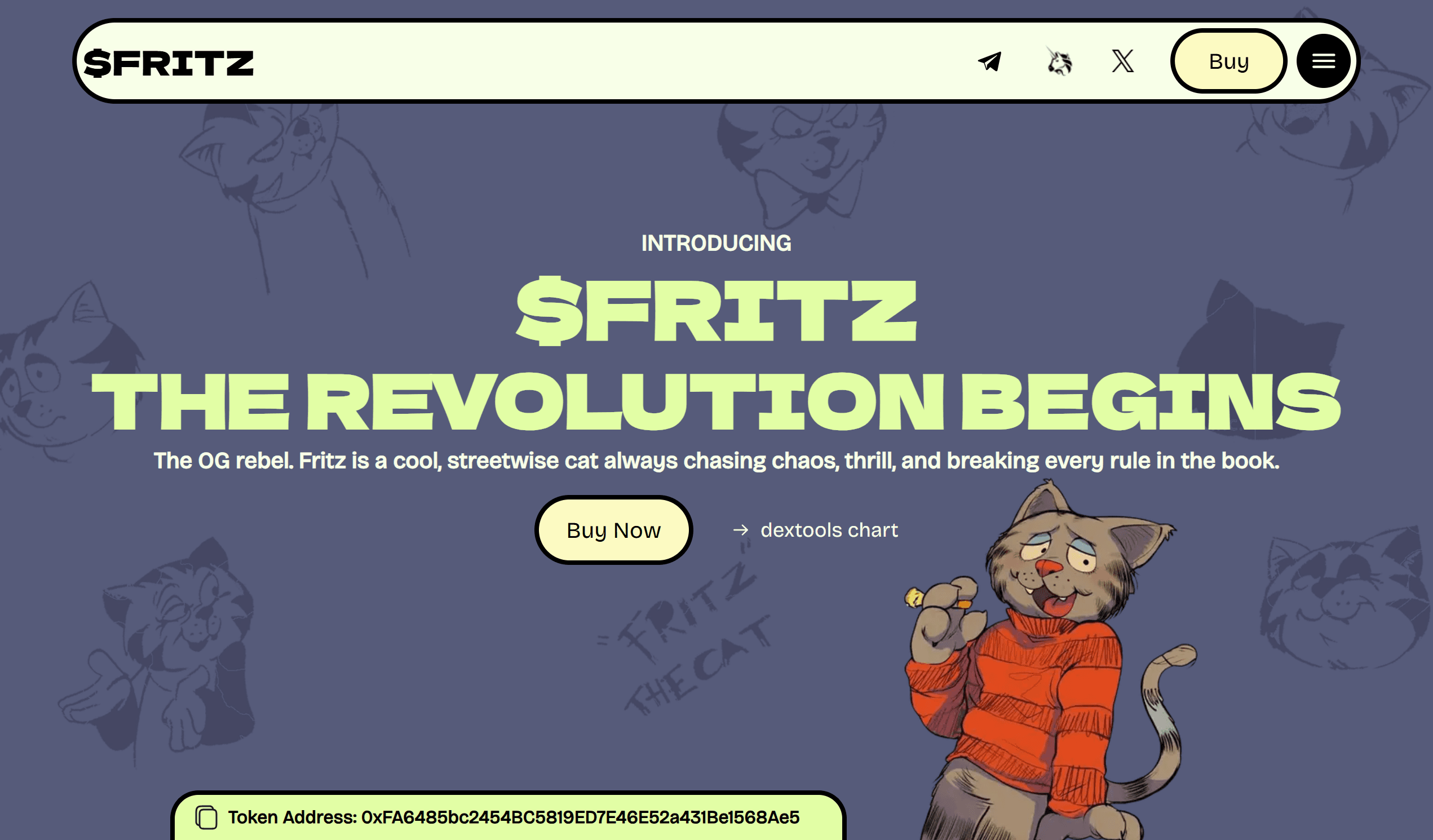 $Fritz the Cat – Ethereum-based Web Experience