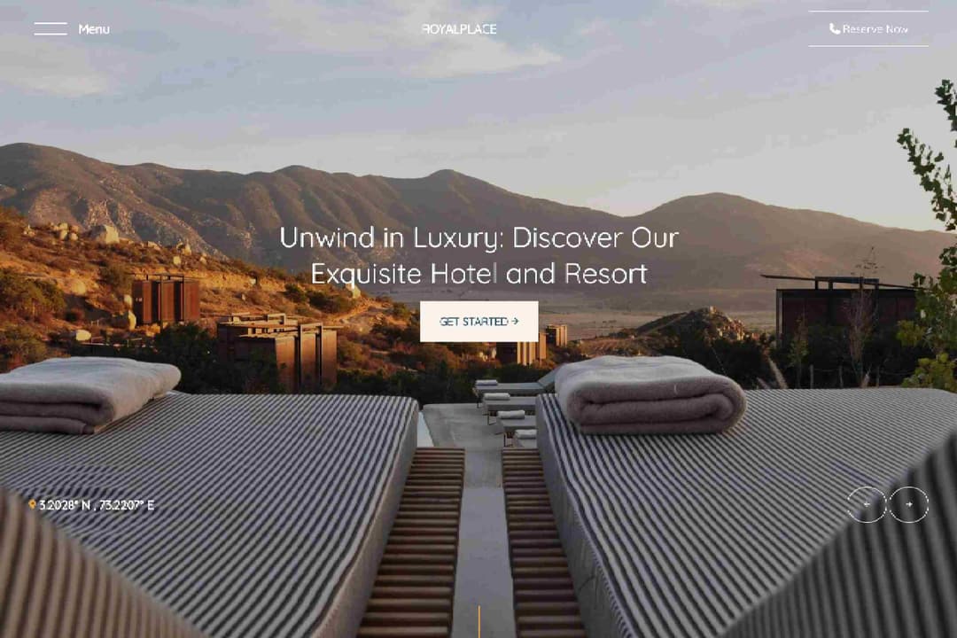 Royalplace – Hotel Website